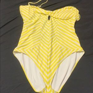 Striped bathing suit